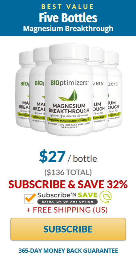 Bioptimizers price 5 bottle